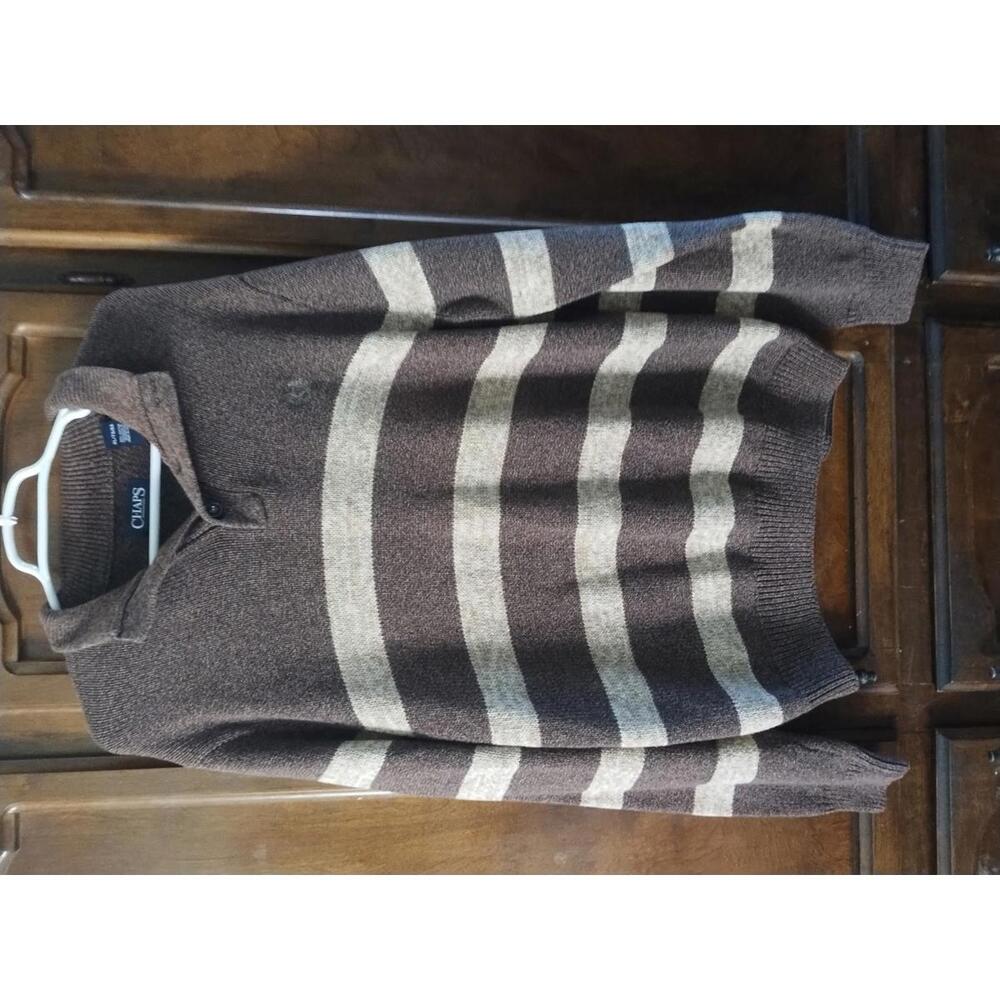 Chaps XL Multicolor Knit‎ Pullover Henley Mens